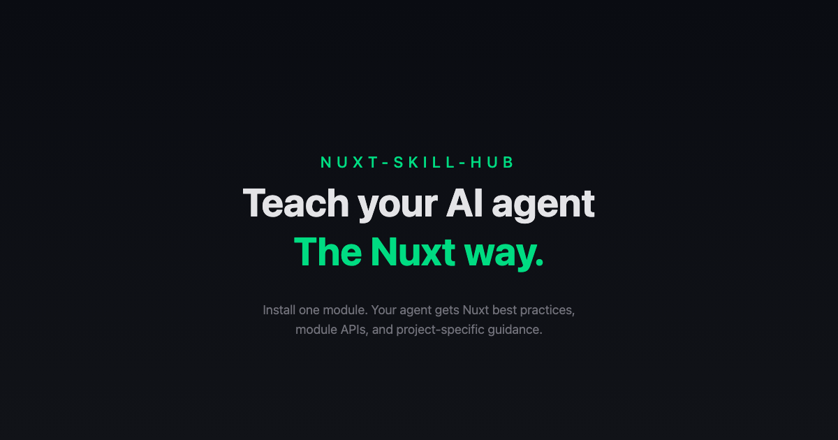 Nuxt Skill Hub